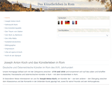 Tablet Screenshot of kuenstlerleben-in-rom.de